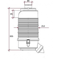 Filtr powietrza suchy kpl. FPG082503